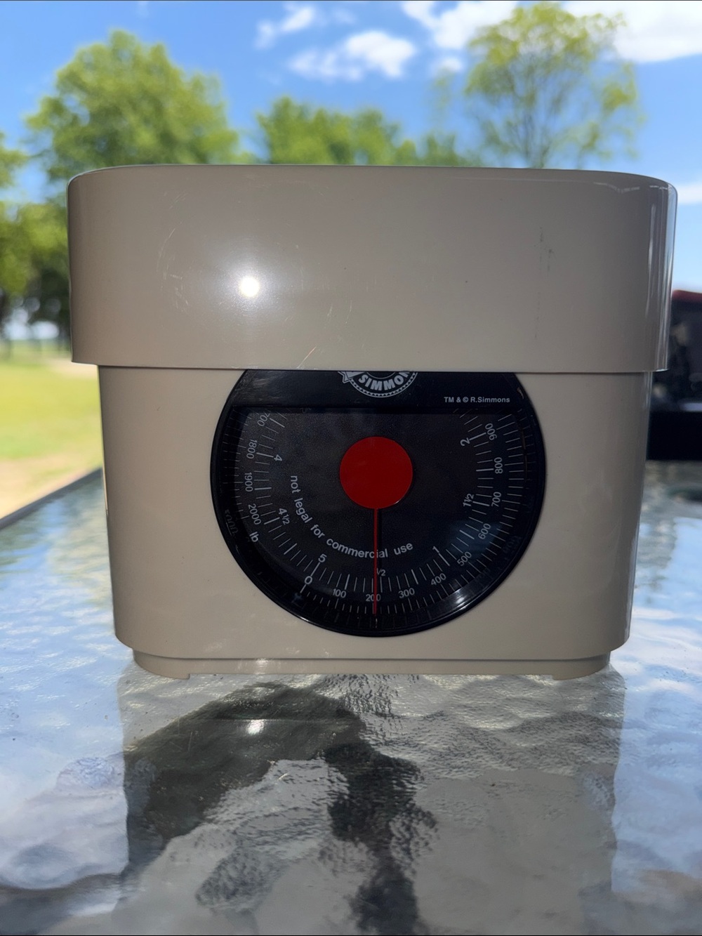 Vintage RICHARD SIMMONS Measure Up Kitchen Food Scale White Black 5 lb Capacity